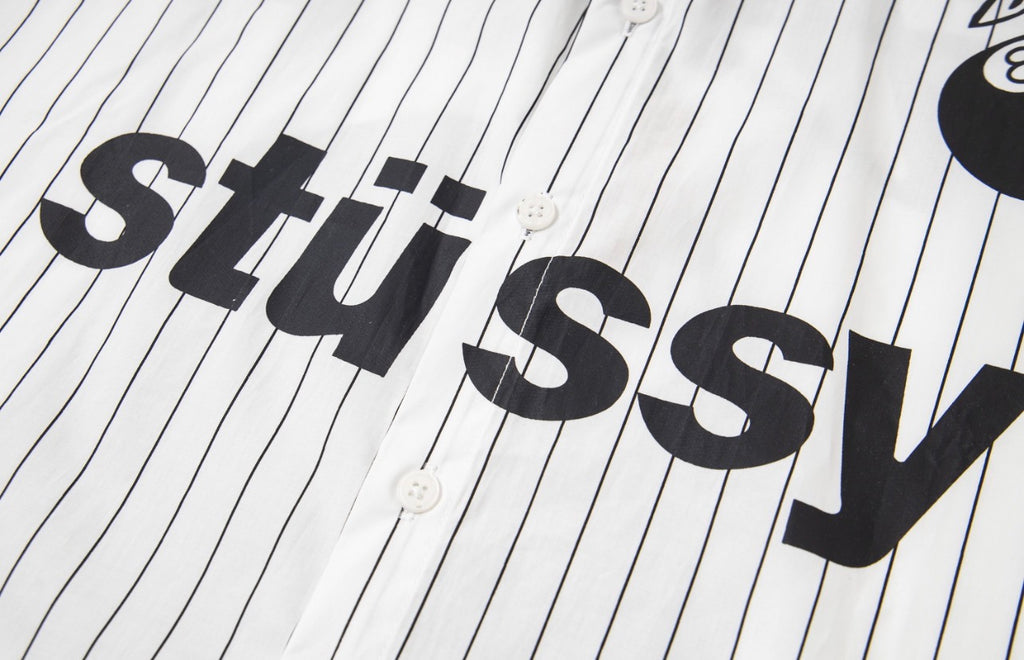 Stüssy Boxy SS 8 Ball Stripe Shirt