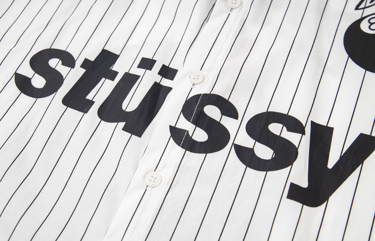Stüssy Boxy SS 8 Ball Stripe Shirt